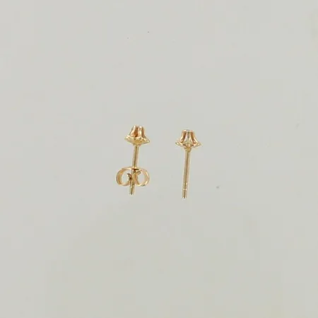 Timanttikorvakorut, 2xn.0.01ct, toisesta puuttuu tausta, 585, paino 0,5g