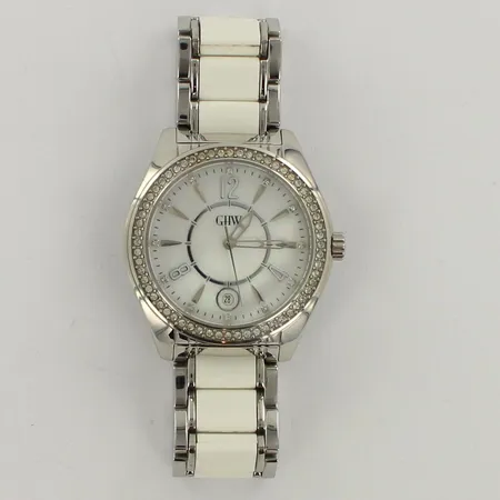 Teräsrannekello GhW,  Ø 40mm, rannekkeen pituus 165mm, quartz, laatikko, ostokuitti ja kaksi lisäpalaa