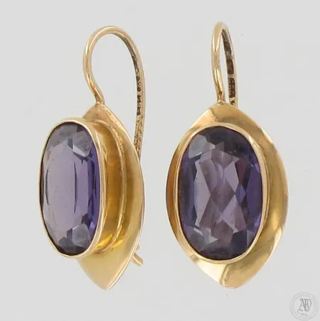 Kivikorvakorut, korkeus 29mm, 585br, paino 4,8g