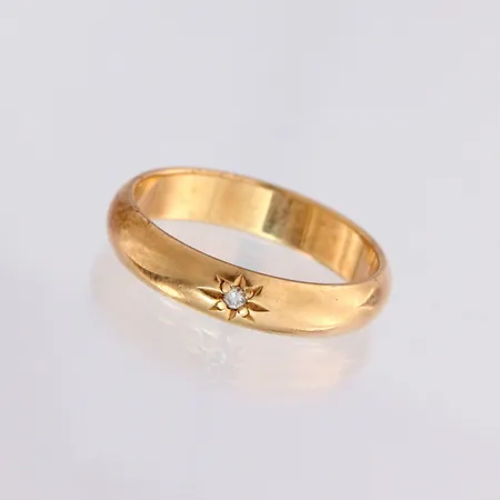 Timanttisormus 1xn.0.02ct, koko 18¼, 585, paino 4,3g