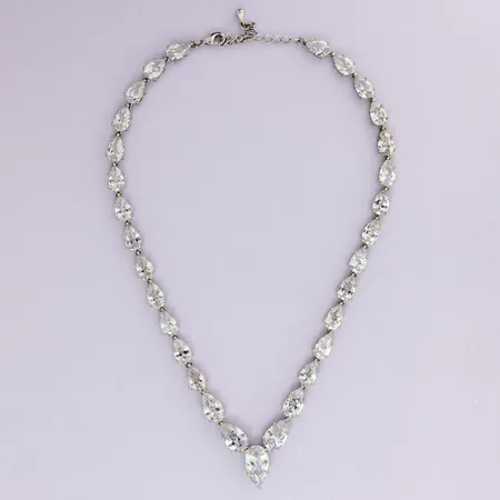 Kivikaulakoru, Swarovski, pituus 44-51cm, metallia