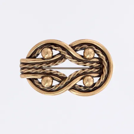Rintakoru Kalevala Koru, Teljänneito, 19x31mm, pronssia