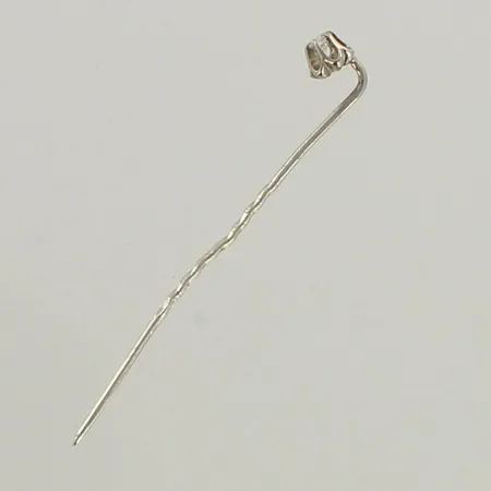 Timanttirintaneula 1xn.0.05ct, 585 valkokulta, paino 0,7g