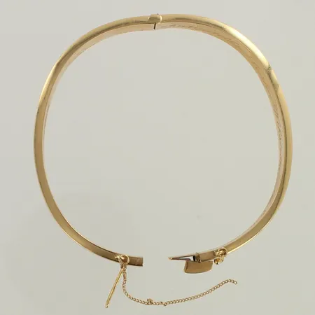Rannerengas, varmuusketju poikki, kaiverrettu, Ø61mm, 585, paino 14,8g