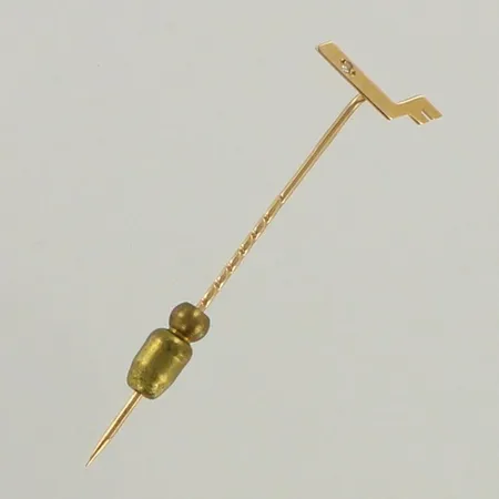 Rintamerkki timantilla 1xn.0.005ct, finair, korkeus 47mm, 585, paino 0,5g