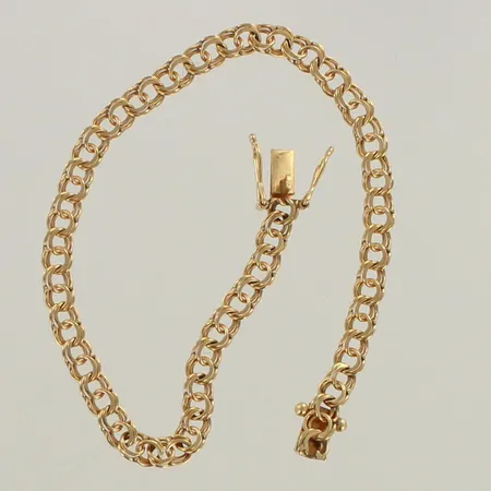 Bismark-rannekeju, leveys 4mm, pituus 17,7cm, 585, paino 4,5g
