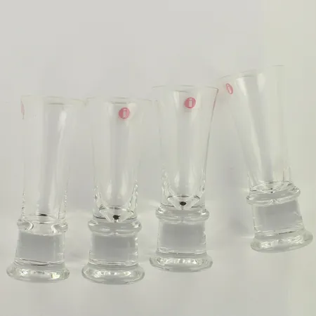 Neljä snapsilasia, iittala, design wirkkala , korkeus 100mm