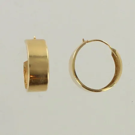 Korvakorut, käytön jälkiä, korkeus 18mm, 585, paino 1,6g