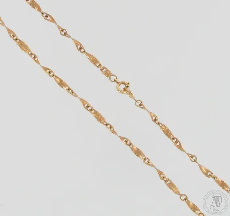 Kaulaketju, pituus 42,5cm, vuodelta 1981, 585, paino 5,8g