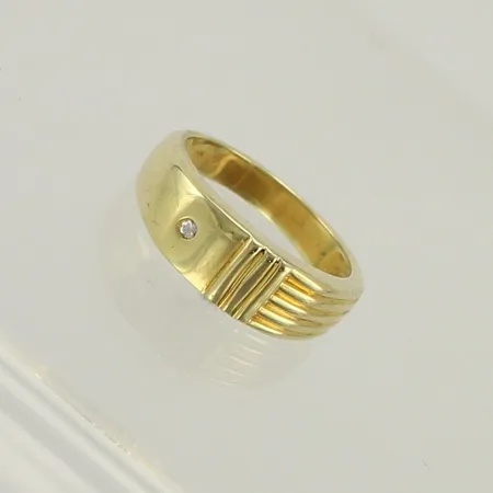 Timanttikantasormus 1xn.0.02ct, koko 19¼, 585, paino 6,0g 