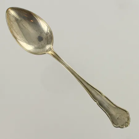 Ruokalusikka, kaiverrettu, chippendale, pituus 170mm, 830, paino 36,7g