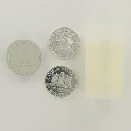 20 hoperahaa, Itävalta 2009 Wiener Philharmoniker, nimellisarvo 30, 999, paino 625,8g