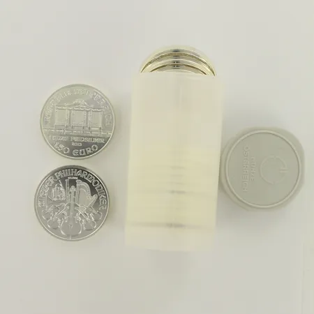 20 hoperahaa, Itävalta 2013 Wiener Philharmoniker, nimellisarvo 30, 999, paino 624,0g 