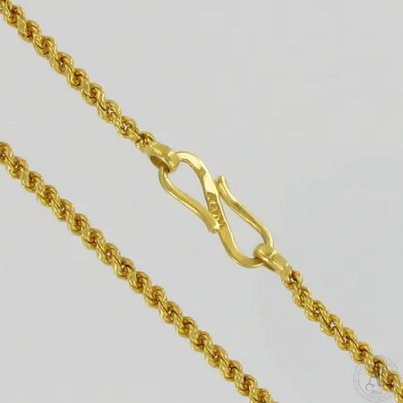 Kaulaketju, pituus 48,5cm, käytön jälkiä, 916, paino 4,8g