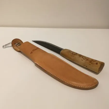 Puukko, H.Roselli, nahkatuppi, pituus 265mm