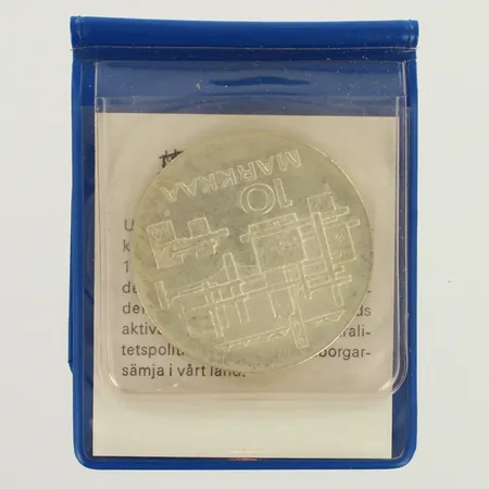 Juhlaraha Itsenäinen Suomi 50 vuotta 1967, nimellisarvo 10 markkaa, 900, paino 24,0g 