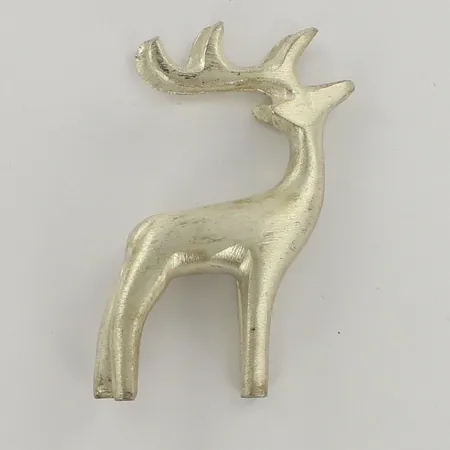 Hopeoitu porokynttelikkö, Pentik, käytön jälkiä,  korkeus 7cm 