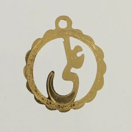 Viallinen riipus, 750, paino 1,1g 