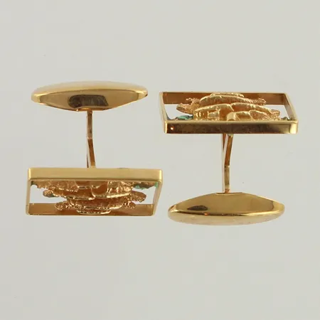 Kalvosinnapit, korkeus 13mm, leveys 21mm, 585br, paino 8,5g 