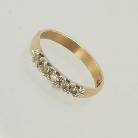 Timanttisormus 5xn.0.03ct, koko 16¾, 585, paino 2,0g