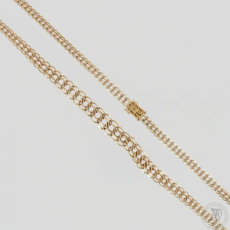 Viallinen kaulaketju, 585, paino 15,3g
