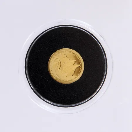 Kultaraha, 5 dollaria, Laulujoutsen, 999, paino 0,5g