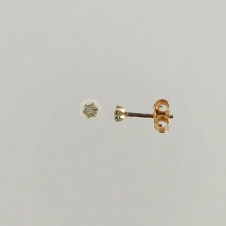 Timanttikorvakorut 2xn.0.005ct, Ø 3mm, 585 kelta- ja valkokulta, paino 0,7g 