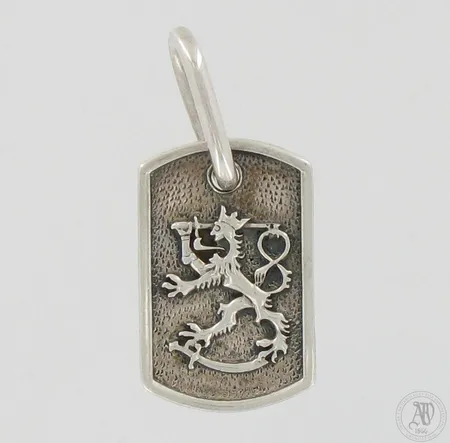 Leijona-riipus, korkeus 40mm, 925, paino 6,2g