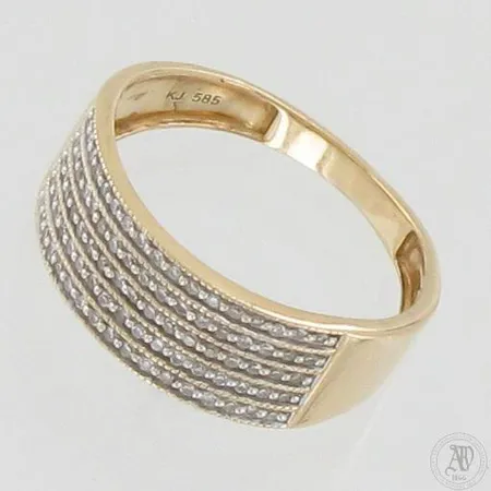 Timanttisormus 68xn.0.005ct, koko 17¾, 585, paino 2,8g