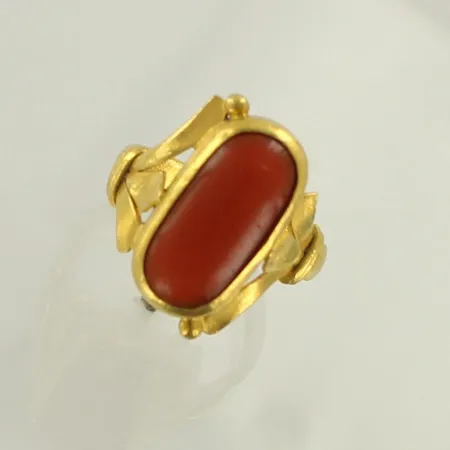 Viallinen kivisormus, koko 15, 875br, paino 4,8g 