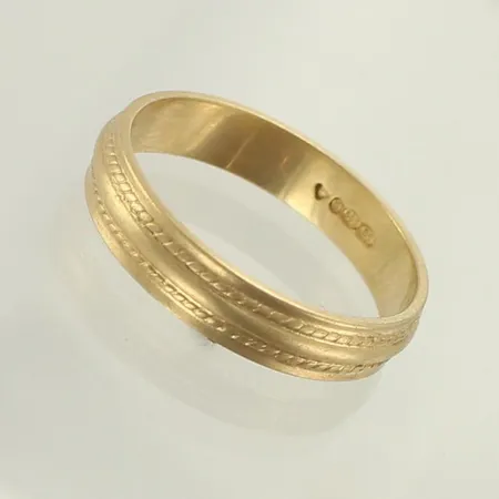 Kuvioitu sormus, kalevala koru, koko 22, 585, paino 5,8g