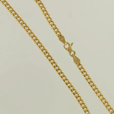 Panssarikaulaketju, pituus 44,5cm, leveys 4mm, 585, paino 6,4g 