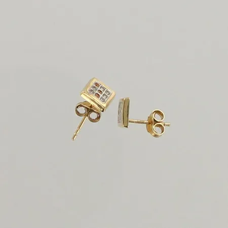 Vialliset kivikorvakorut, 585br, paino 0,5g 