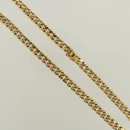 Panssarikaulaketju, leveys 8,3mm, pituus 47cm, ontto, 585, paino 36,9g 