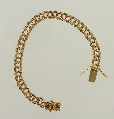 Bismark-ranneketju, pituus 180mm, leveys 7mm, 585, paino 14,0g 