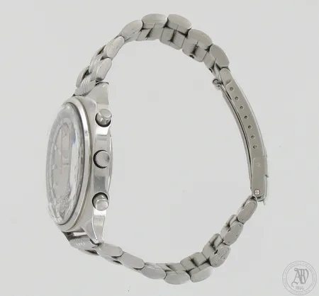 Teräsrannekello Seiko Chronograph Automatic, käytön jälkiä, automaatti, ref: 6139-6022 1N2170, taulun Ø 41mm, rannekkeen pituus 190mm