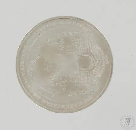Juhlaraha Saksa, Gottfried Semper, nimellisarvo 10 euroa, vuodelta 2003, 925, paino 18,1g