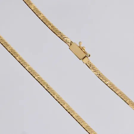 Kaulaketju, pituus 45,5cm, 585, paino 7,7g