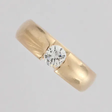 Timanttisormus 1xn.1.10ct, koko 21½, 585, paino 23,4g