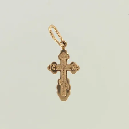 Risti-riipus, korkeus 24mm, 585, paino 0,7g 