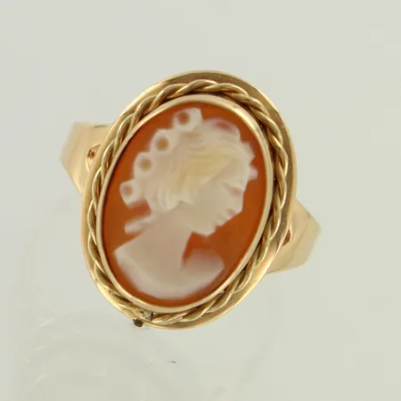 Camee-sormus, koko 17½, 585br, paino 3,2g