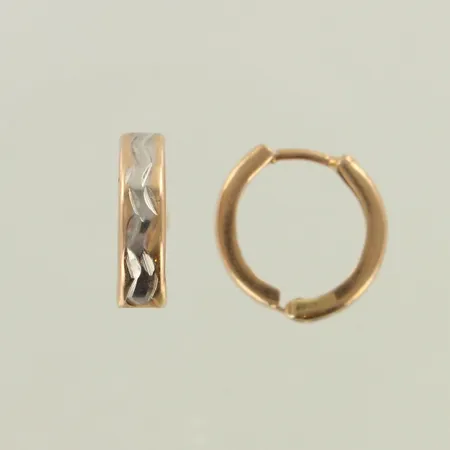 Kuvioidut korvarenkaat, korkeus 12mm, 585, paino 1,3g 