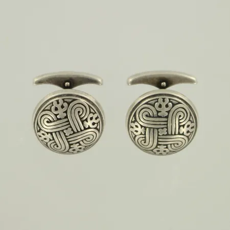 Kalvosinnapit, Kalevala Koru, Ø 18mm, 925, paino 10,4g