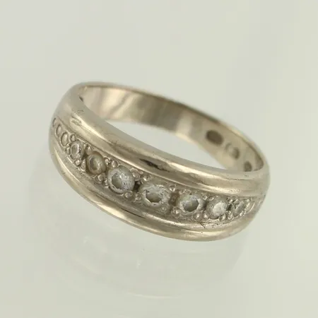 Timanttisormus 2xn.0.02ct 2xn.0.03ct 2xn.0.04ct 1xn.0.05ct , koko 16, 585 , paino 4,9g