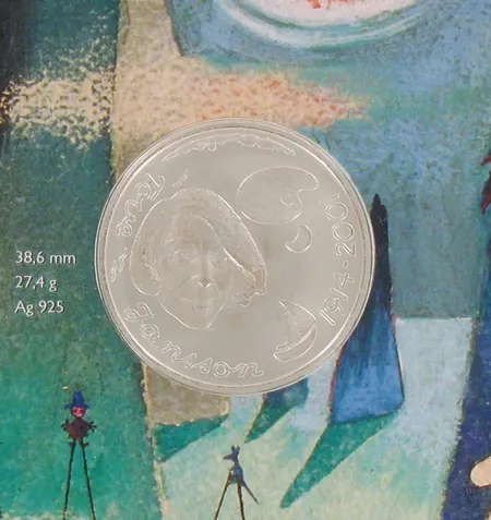 Juhlaraha, Tove Jansson ja lastenkulttuuri, Suomi 2004, 10 euroa, 925, paino 27,4g 
