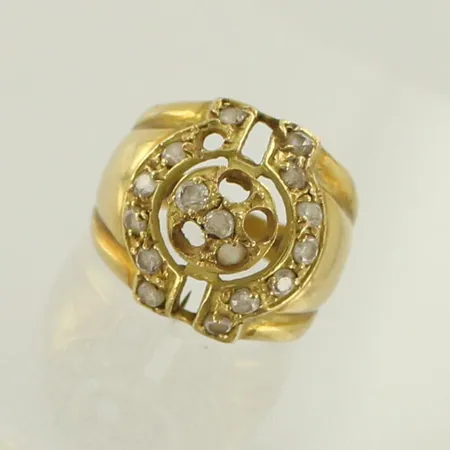 Viallinen kivisormus, 875br, paino 6,6g 