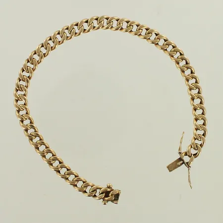 Panssariranneketju, pituus 20cm, ontto, 585, paino 8,9g 