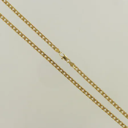 Panssarikaulaketju, pituus 57cm, ontto, 585, paino 11,9g 