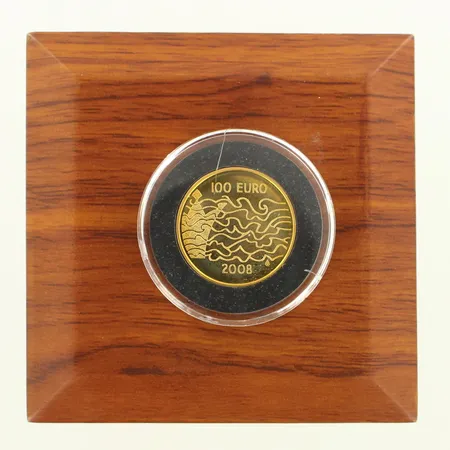 Kultainen juhlaraha, Suomen sota ja autonomian synty, 2008, nimellisarvo 100 euroa, 917, paino 8,5g, rasia ja aitoustodistus