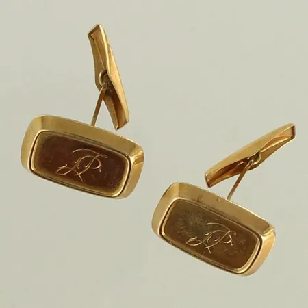 Kalvosinnapit, kaiverrettu, mitat 13,3-18,5mm, 585, paino 4,0g 